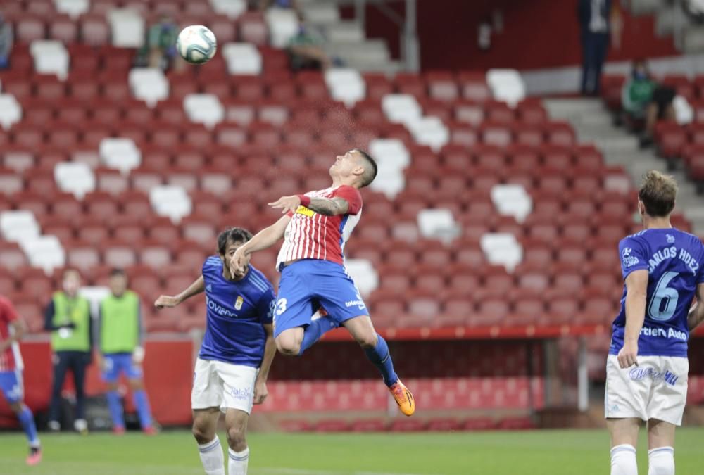 Fútbol: Así fue el Sporting-Oviedo disputado en El Molinón