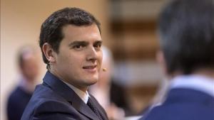 El presidente de Ciudadanos, Albert Rivera, este viernes en Valladolid.