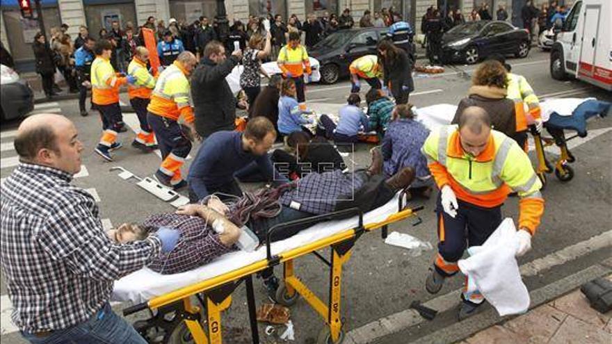 Continúan hospitalizados tres de los siete heridos en el atropello de Oviedo