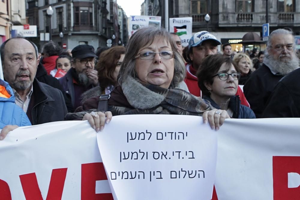 Manifestación contra Israel en Gijón.