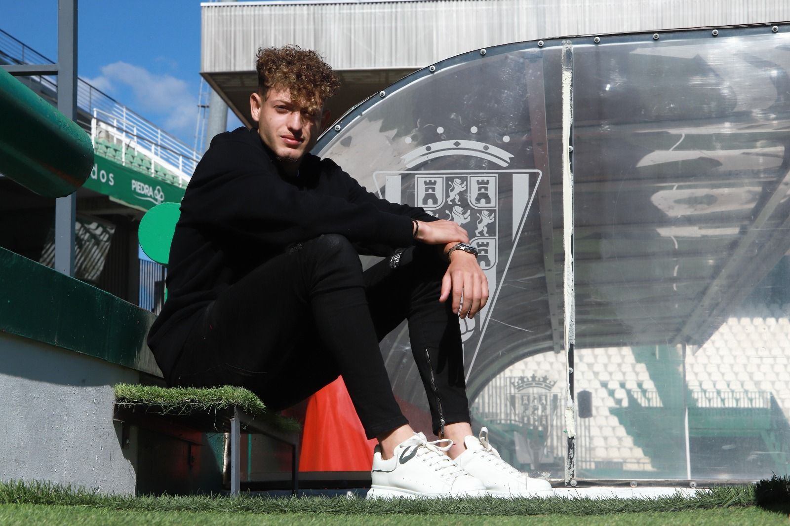 Simo Bouzaidi, jugador del Córdoba CF, en El Arcángel.