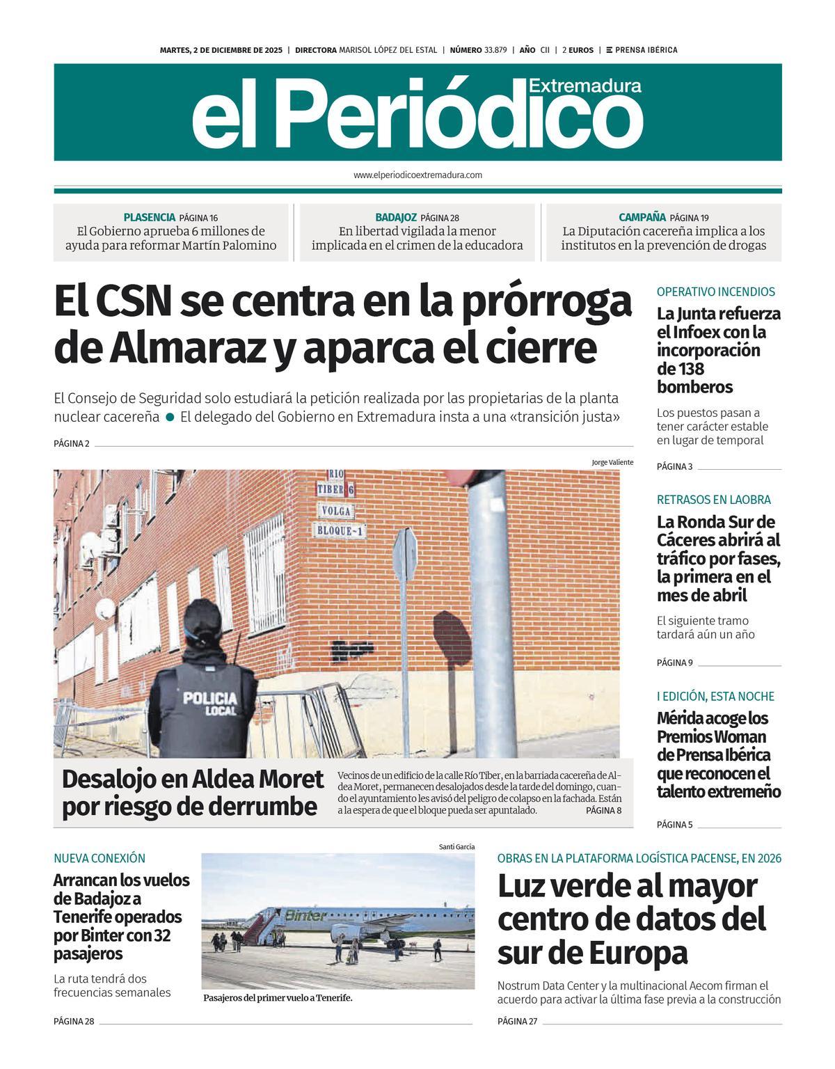 Consulta la portada correspondiente al día 2 de diciembre de 2025