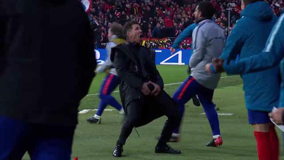 El feo gesto de Simeone: celebró el gol de Giménez acordándose de sus partes