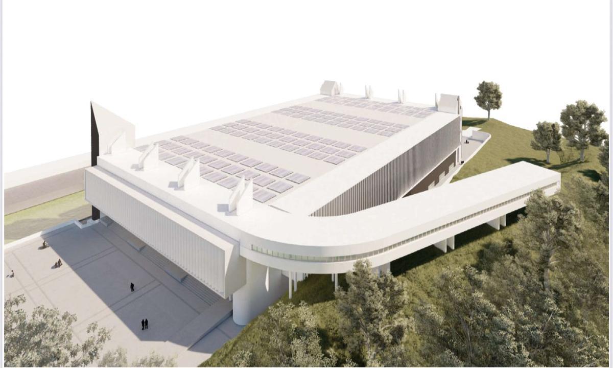 Recreación del futuro auditorio Rocío Jurado de Sevilla, en La Cartuja