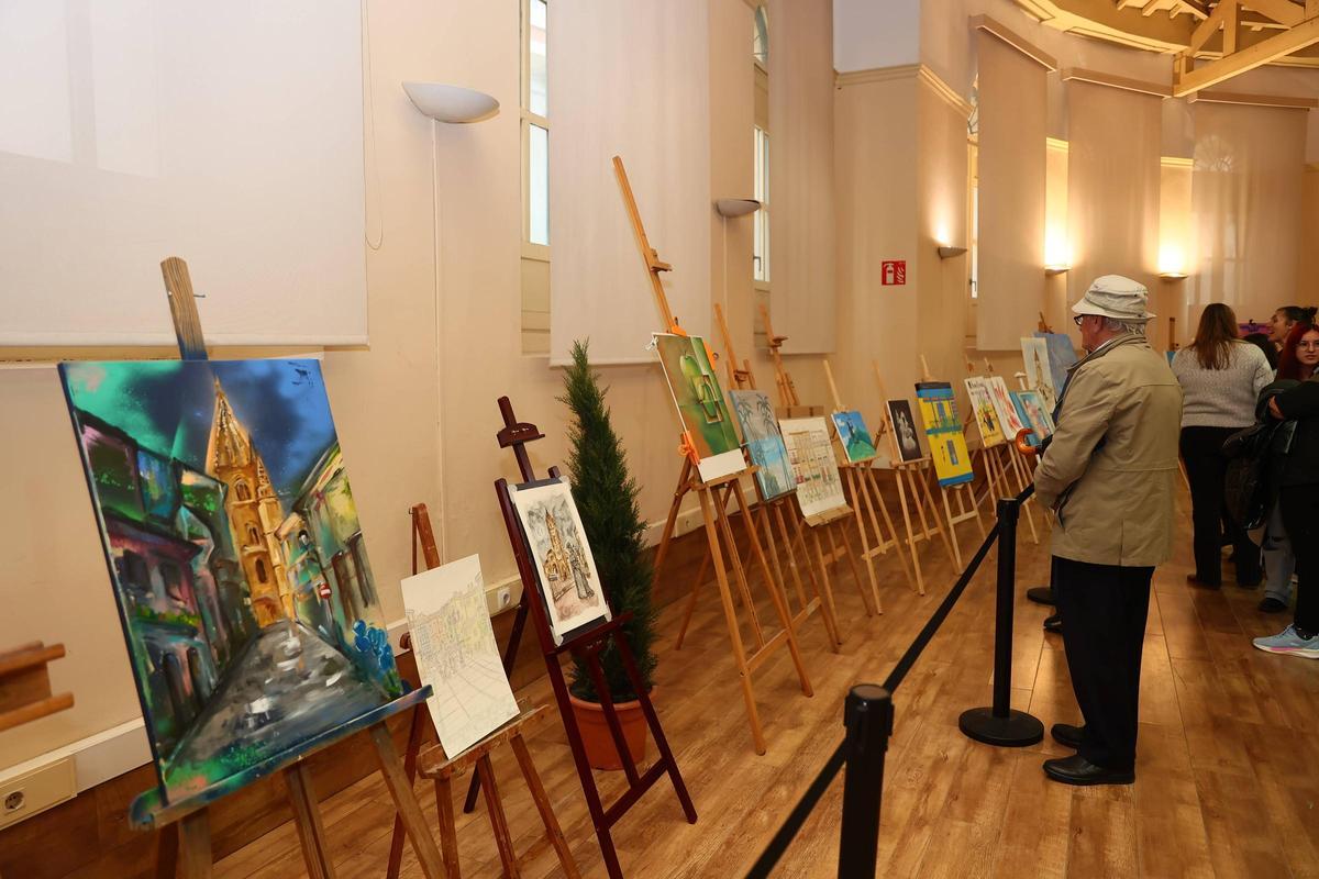 Los participantes en el XII Concurso de Pintura Rápida Los participantes en el XII Concurso de Pintura Rápida