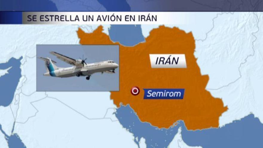 El viento y la niebla, posible causa del siniestro del avión en Irán