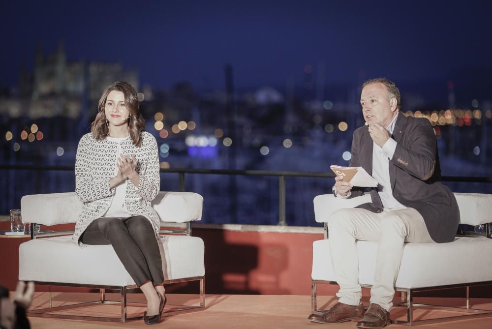 Inés Arrimadas y Joan Mesquida participan en un mitin de Ciudadanos en Palma