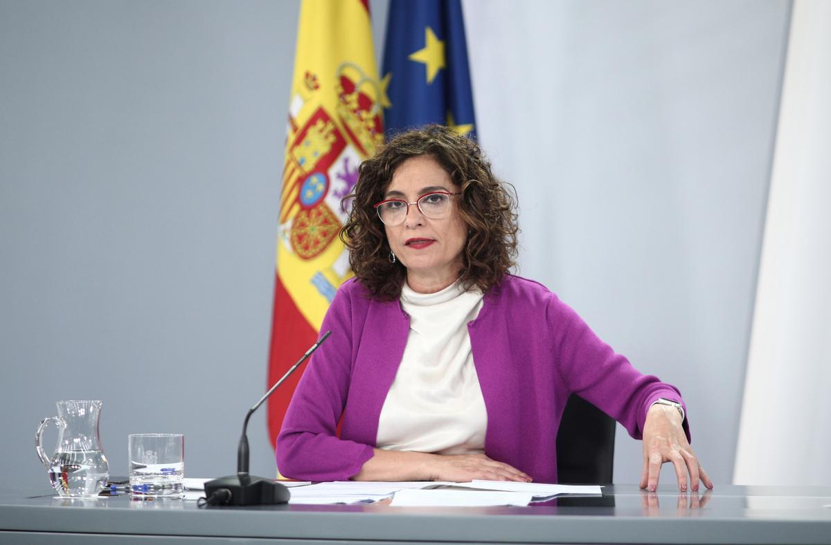 La ministra de Hacienda y portavoz del Gobierno, María Jesús Montero.