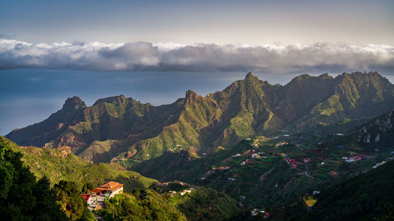 Vista aérea del parque de Anaga en Tenerife