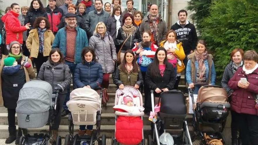 Acto de protesta en Viana do Bolo.  // FdV