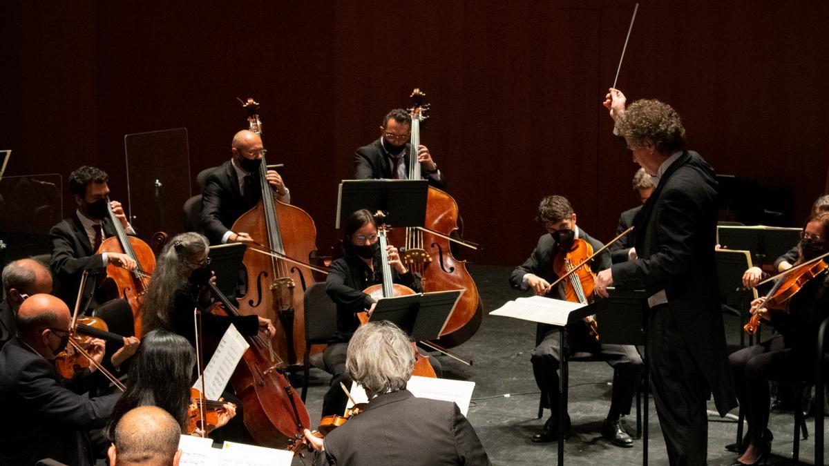 Un momento de la actuación de la Orquesta de Córdoba.