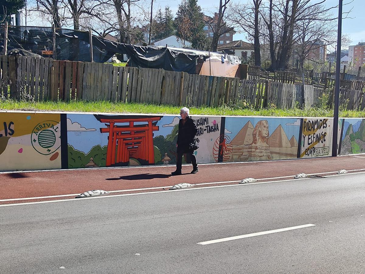 Así es el grafiti más internacional de Siero