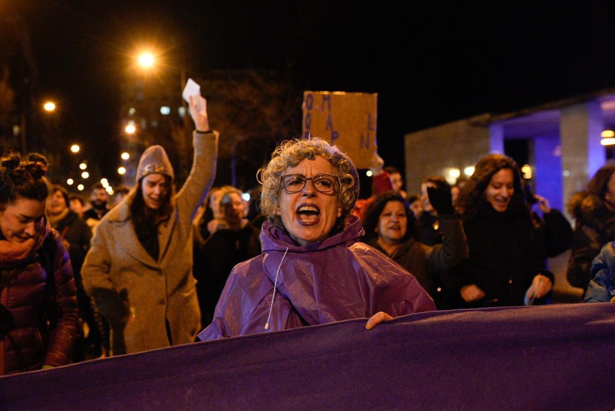 Mena Martins en la manifestación del 8M por el Día de la Mujer 2023 en Zamora.