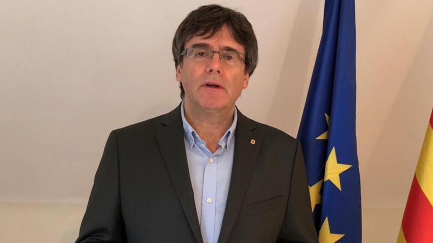 El expresidente de Cataluña Carles Puigdemont .