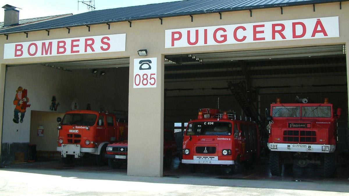 Imatge d&#039;arxiu del Parc de Bombers Voluntaris de Puigcerdà