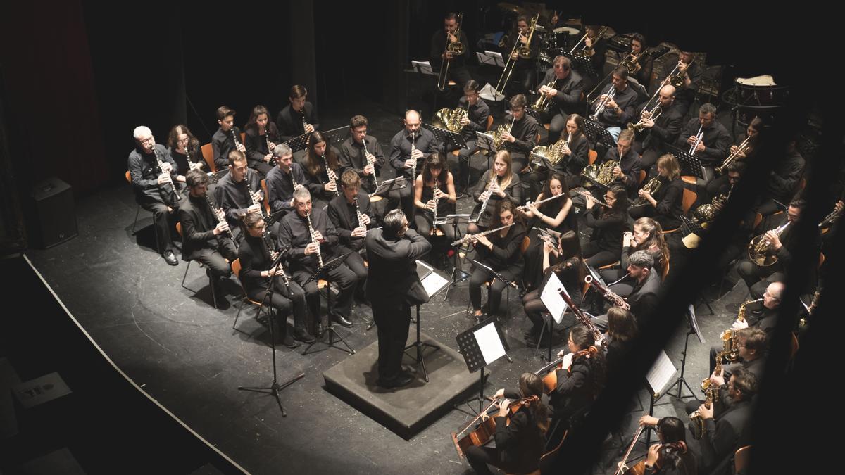 La Banda Sinfónica Provincial, en una actuación ya con Antonio Luis Suárez Moreno como director.