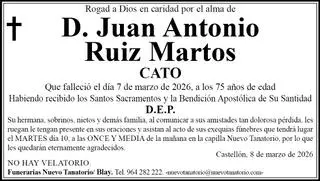D. Juan Antonio Ruiz Martos