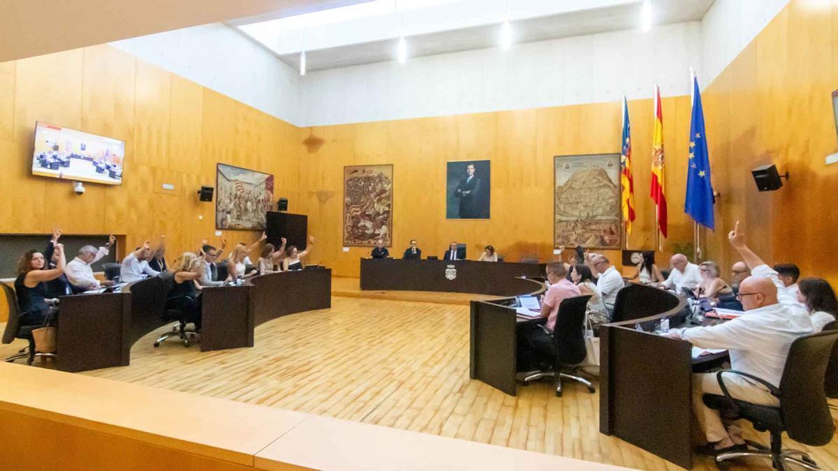 El pleno de Benidorm en su sesión de este jueves