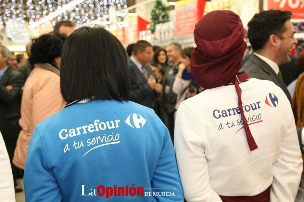 Acto de inauguración de Carrefour en Lorca