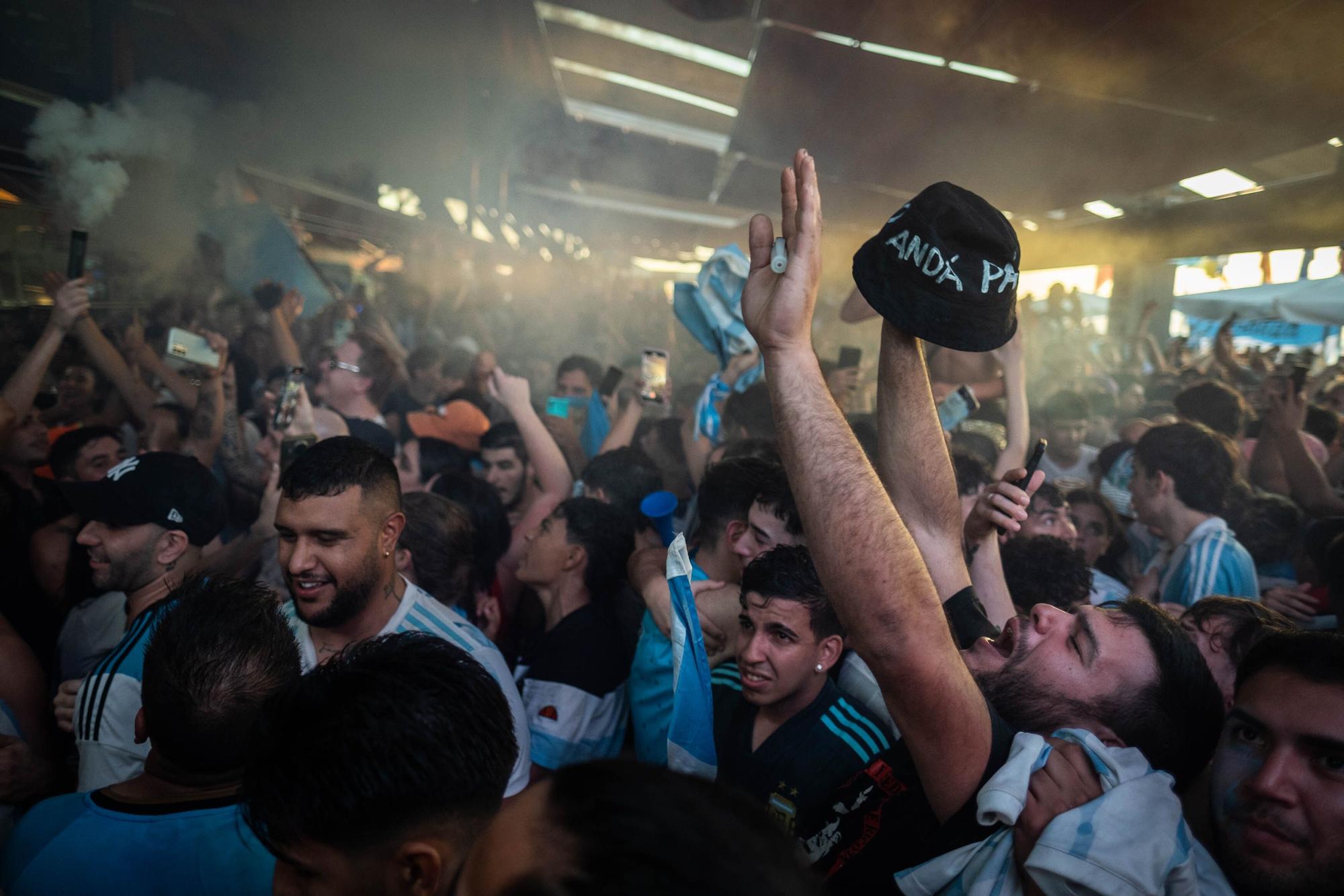 Celebración del Mundial de los argentinos afincados en Tenerife