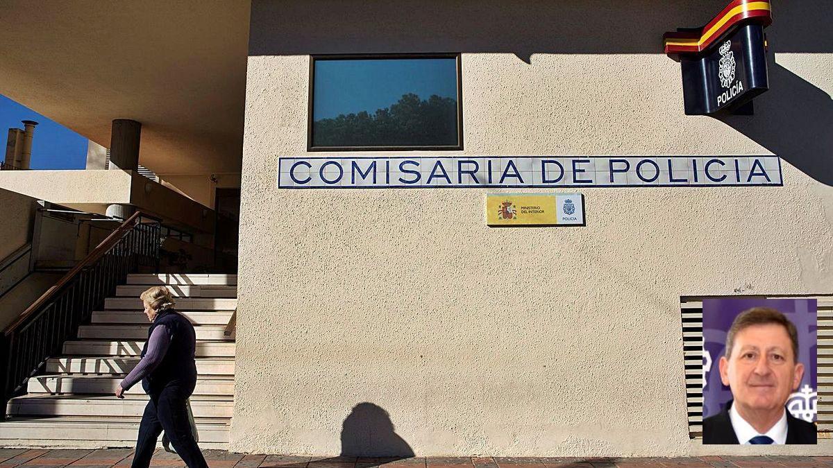 Imagen de archivo de la Comisaría de Fuengirola y el comisario detenido.