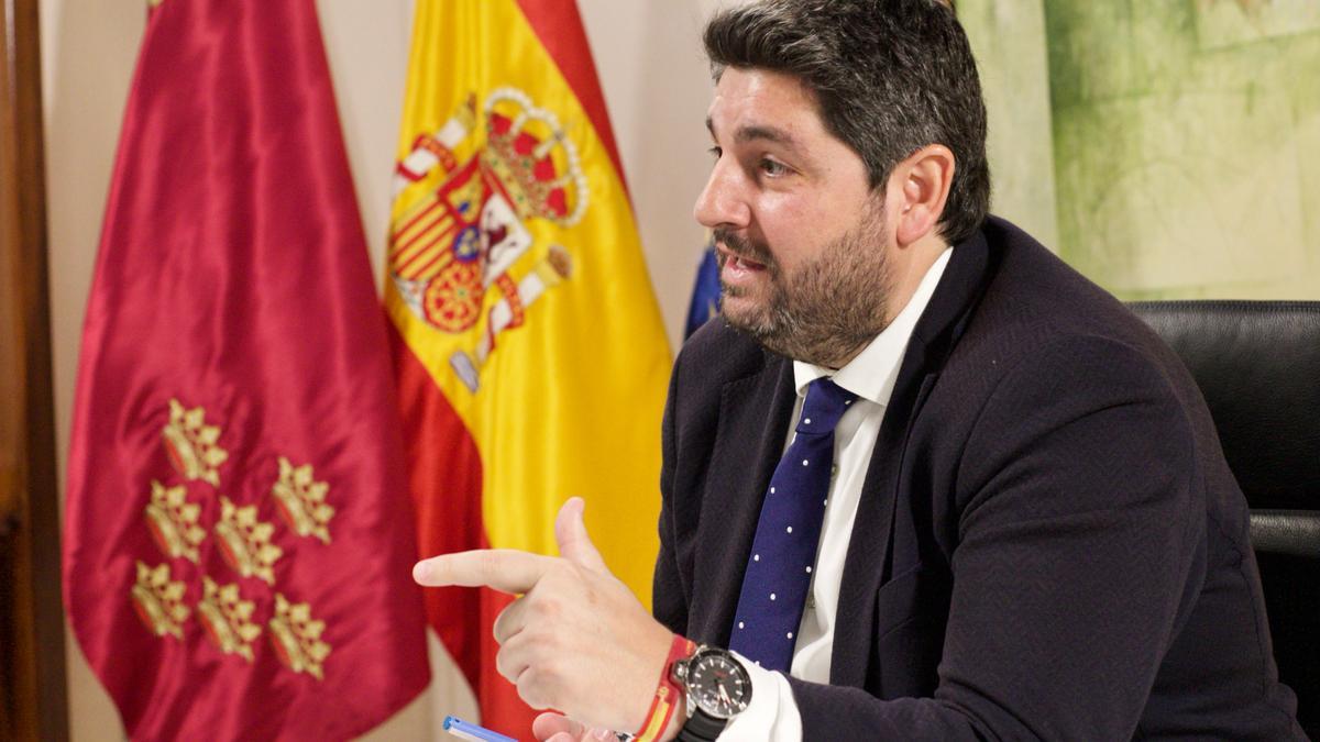 Fernando López Miras, presidente de la Región de Murcia.