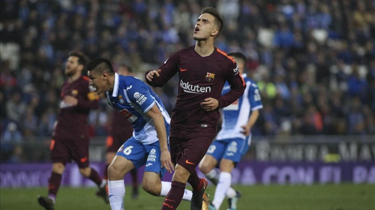 Denis Suárez disputó su último partido ante el Espanyol