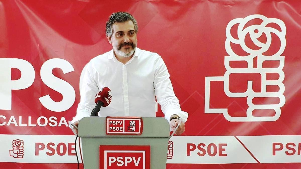 Fran Maciá en un acto del PSOE