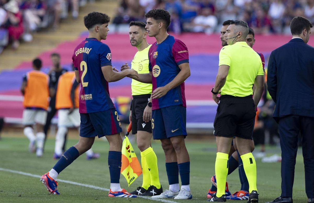 Sergi Domínguez debutó contra el Real Valladolid en Montjuïc