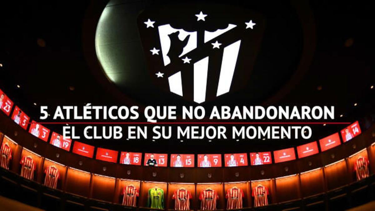 Cinco rojiblancos que no abandonaron al Atlético en su mejor momento