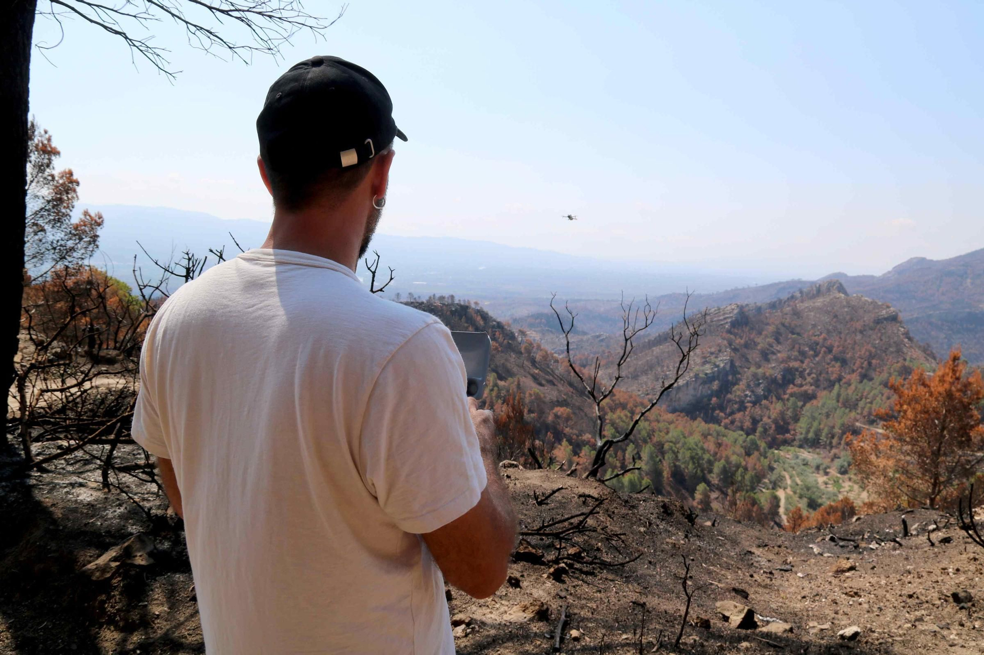 Les fotos de l'incendi de Paüls a vista de dron