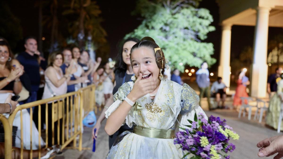 Jimena Mompó, componente de la corte infantil 2026, cuando fue preseleccionada