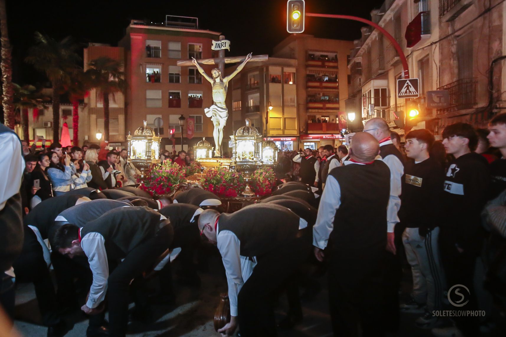 Las imágenes del encuentro del Paso Encarnado en Lorca