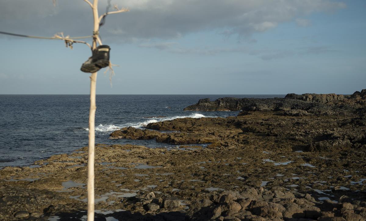 Zona de la costa de Lanzarote donde naufragó hace 50 años el pesquero gaditano 'Domenech de Varo'.