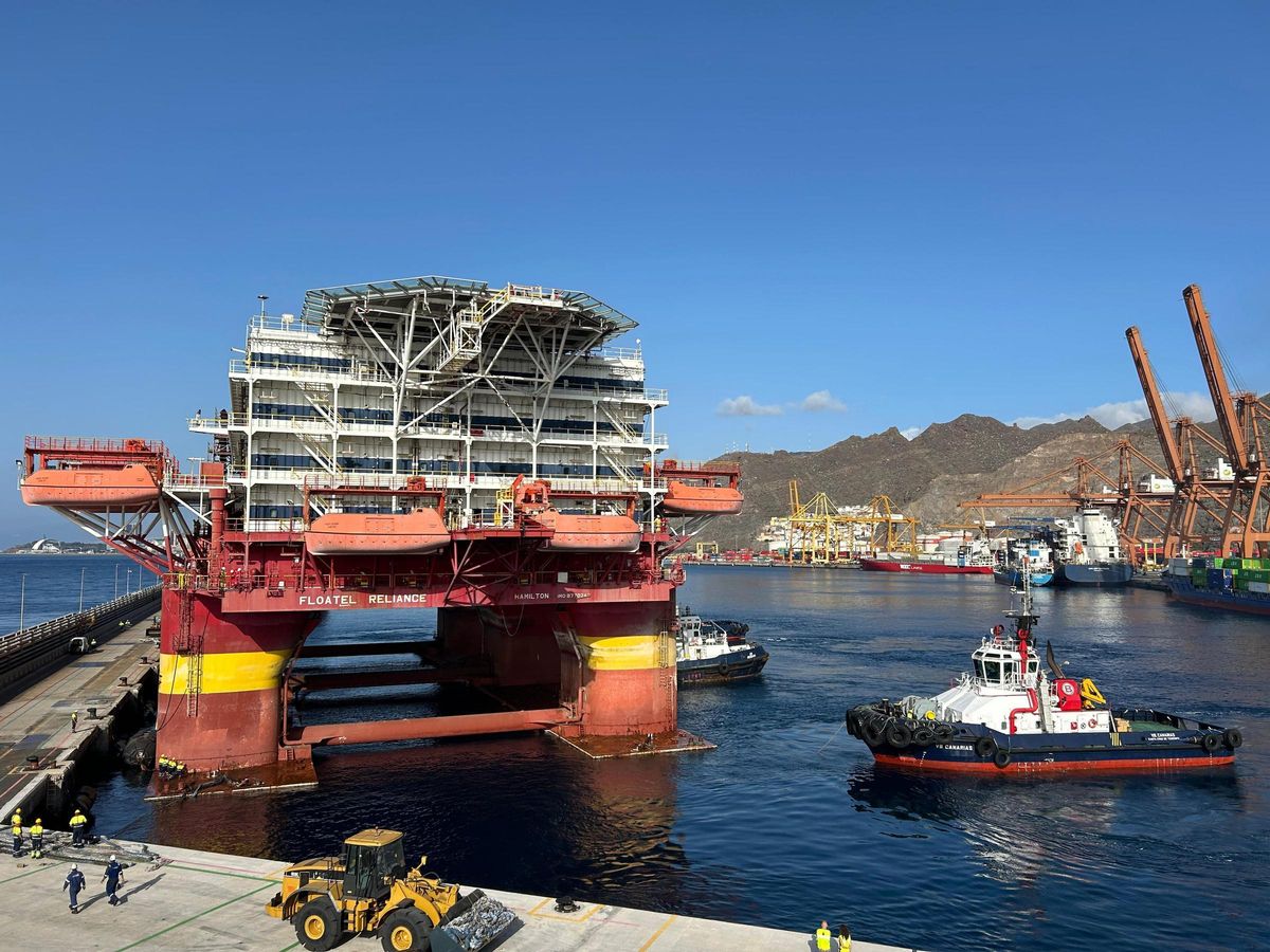La plataforma petrolífera en la que se rodó La Casa de Papel.