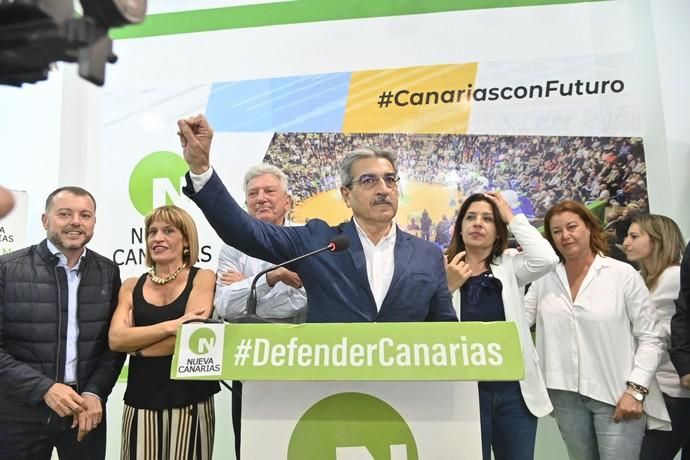 Noche electoral en Nueva Canarias, con euforia por los buenos resultados