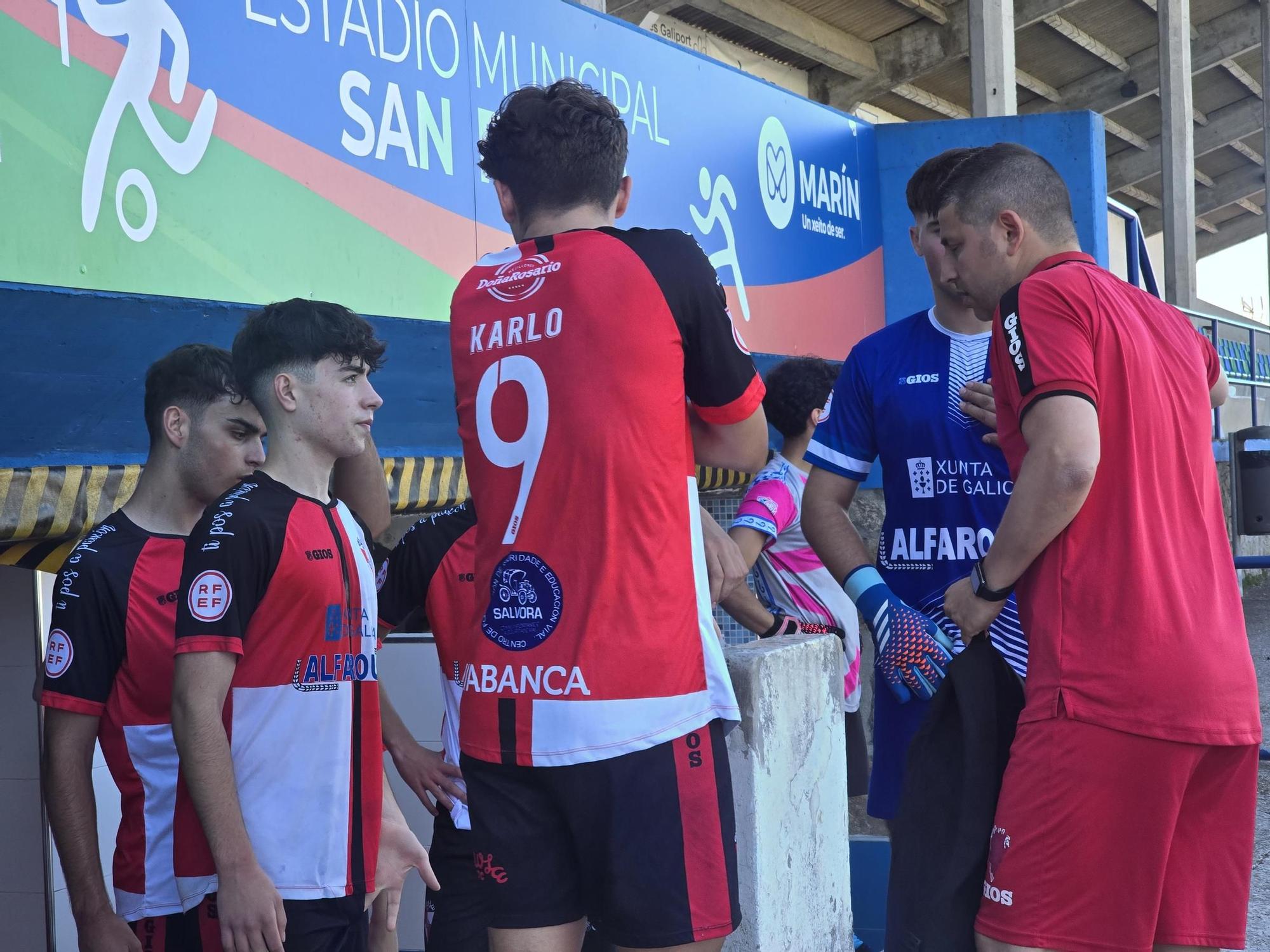 El Juvenil B del Arosa se proclama campeón de la Liga Gallega y logra así el ascenso directo a Liga Nacional tras vencer al Marín (0-3).