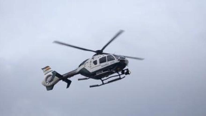 Auch ein Helikopter war an dem Einsatz nahe Llucalcari beteiligt