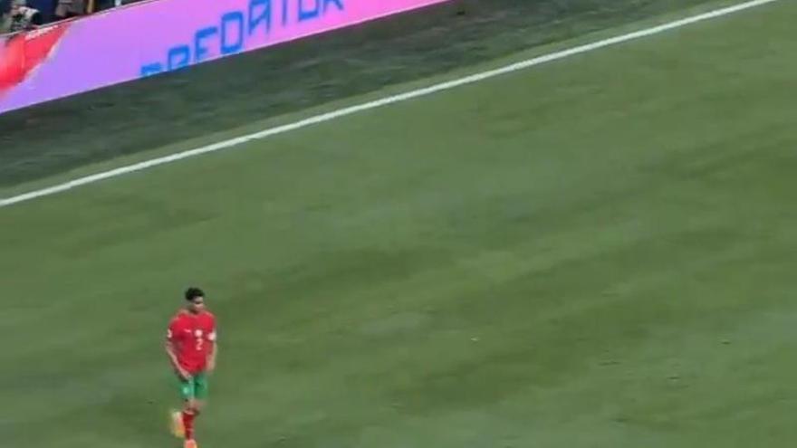Ounahi ante Brasil.