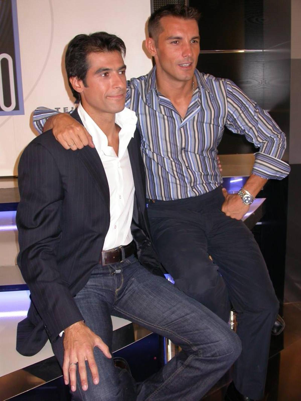 Jorge Fernández y Jesús Vázquez juntos en el año 2000