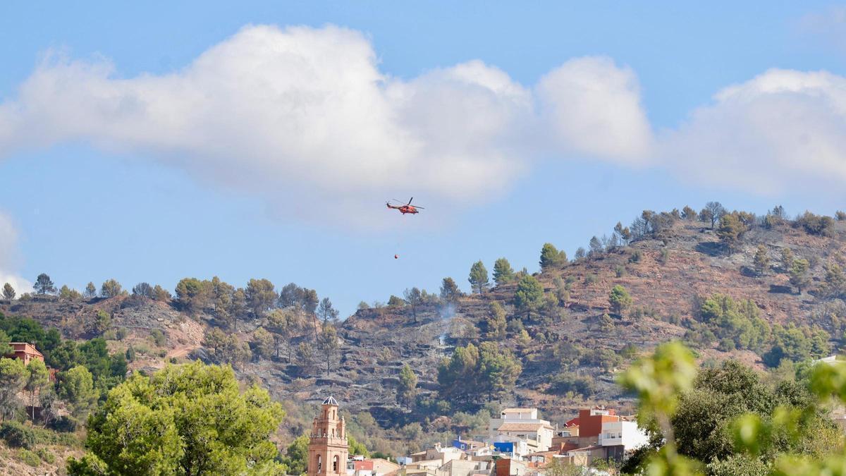 El incendio forestal en Segorbe está estabilizado.