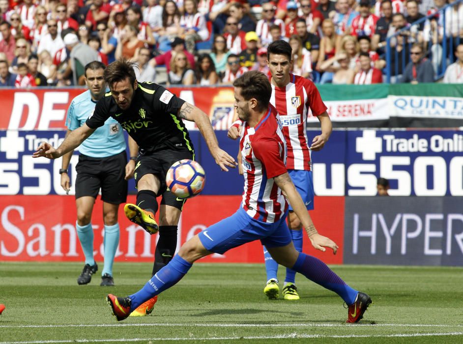 El partido entre el Atlético de Madrid y el Sporting, en imágenes