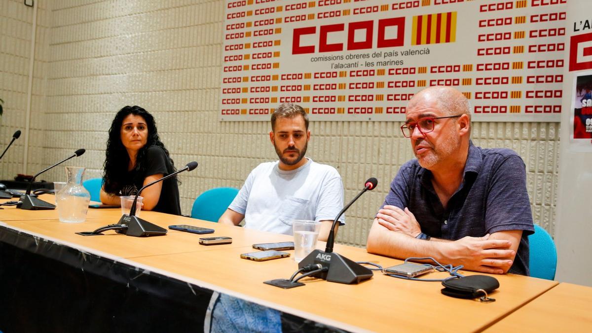 Ana García Alcolea, Adrià Junyent y Unai Sordo, este viernes en Alicante.