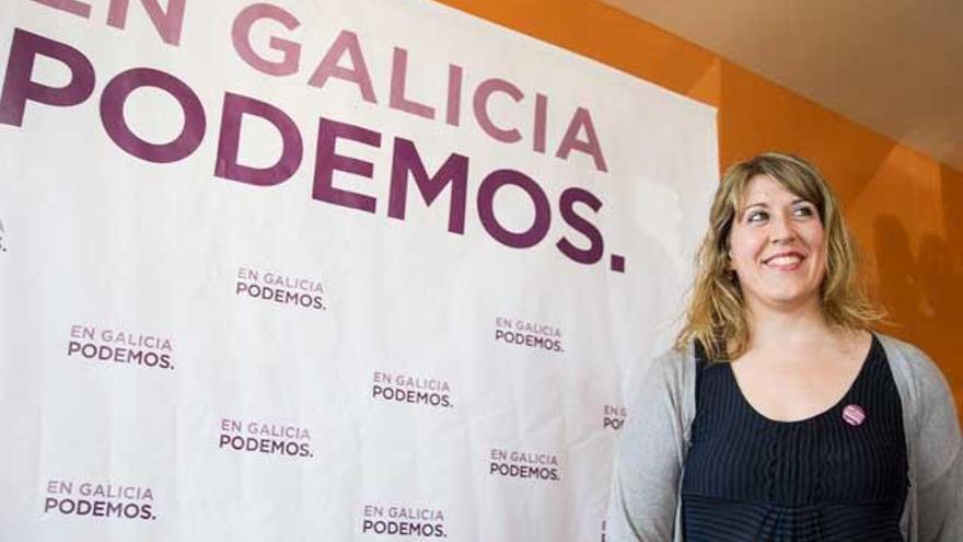 Carmen Santos, secretaria xeral de Podemos Galicia.