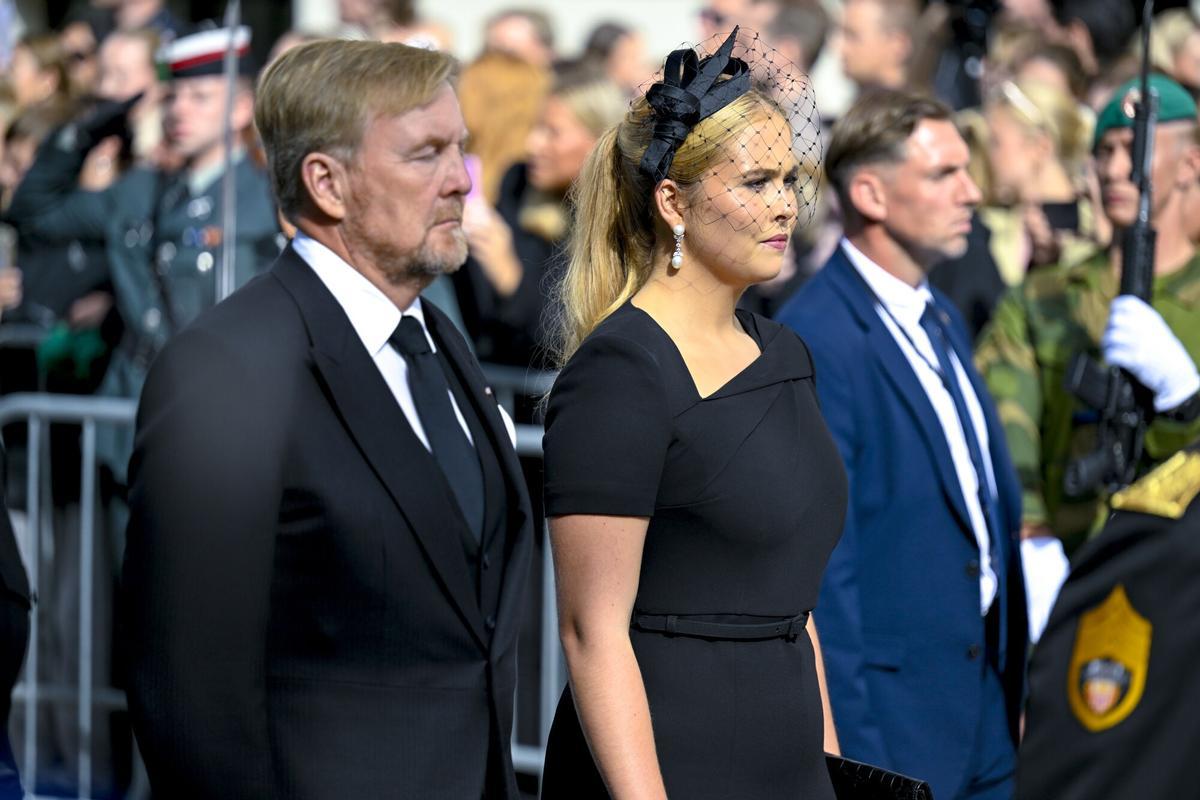 El rey Willem-Alexander y la princesa Catharina-Amalia de los Países Bajos.