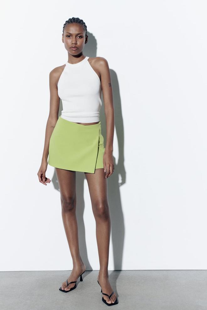 Falda pantalón asimétrica