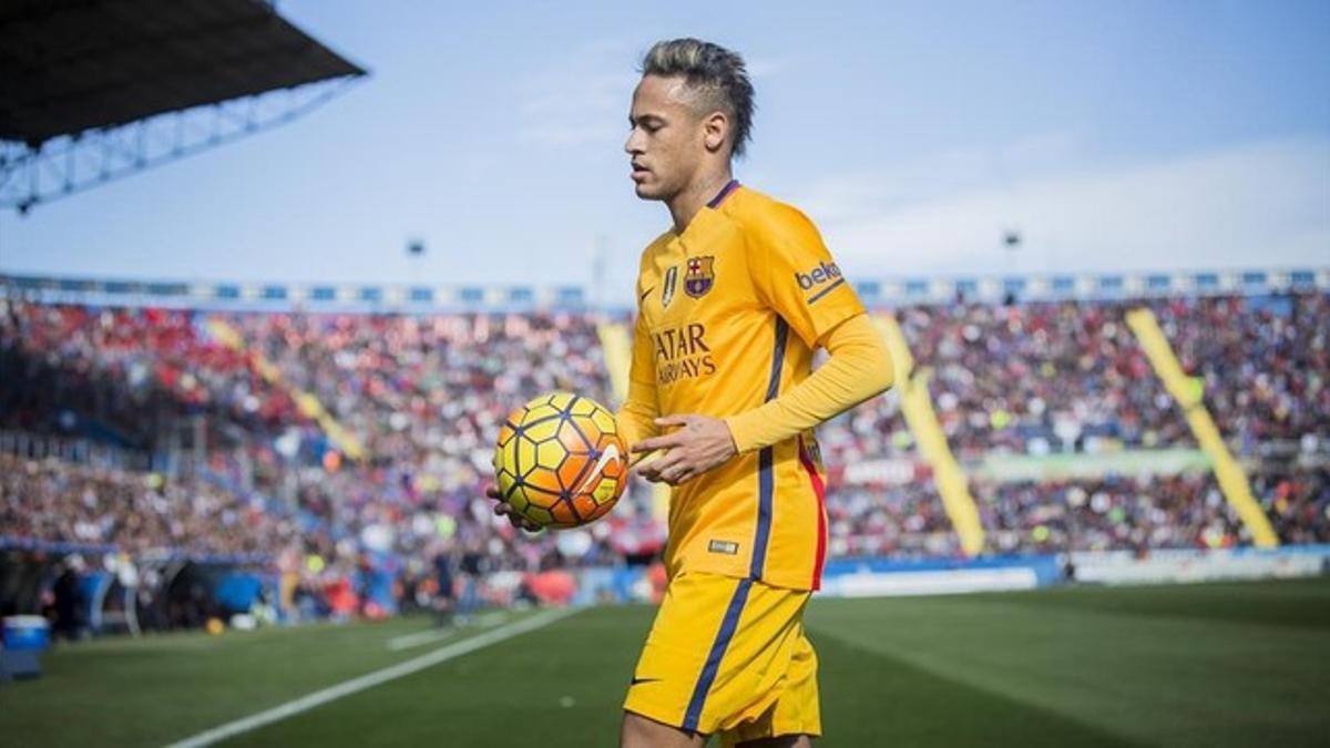 Neymar, en el partido del pasado domingo en el campo del Levante