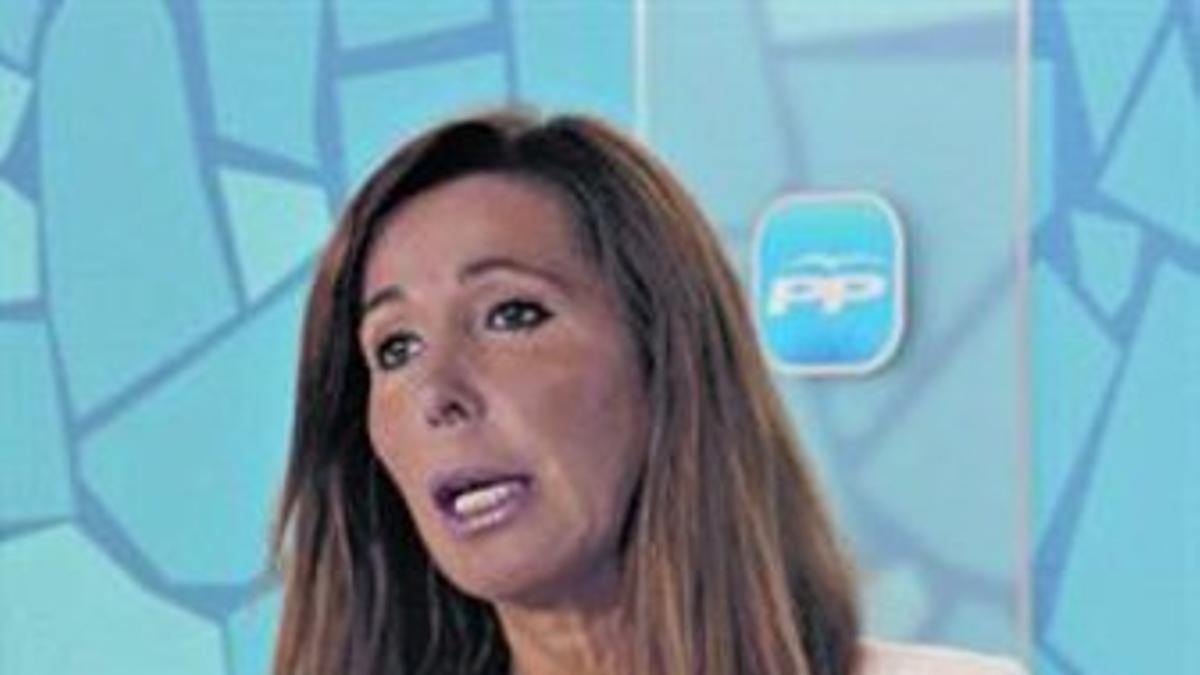 Alicia Sánchez-Camacho, en la sede del PPC.