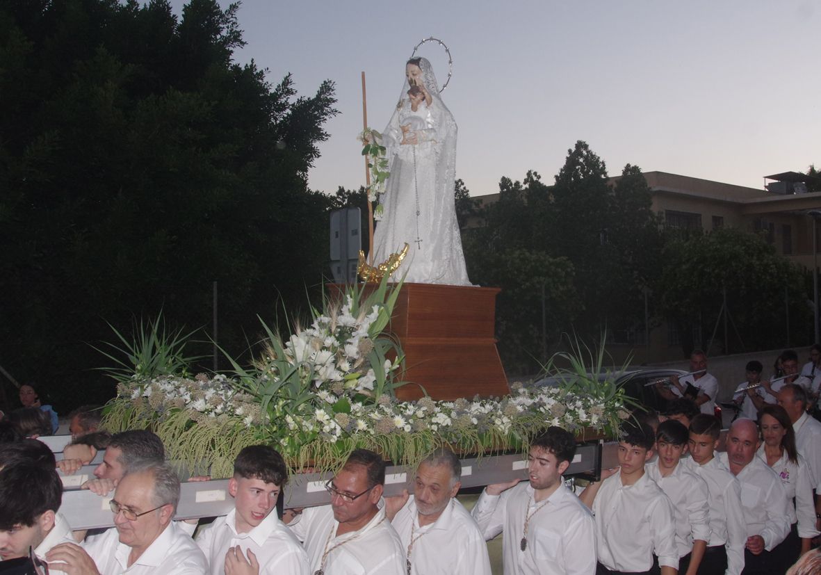Traslado de la Virgen de las Cañas a la parroquia de Nuestra Señora de los Dolores.