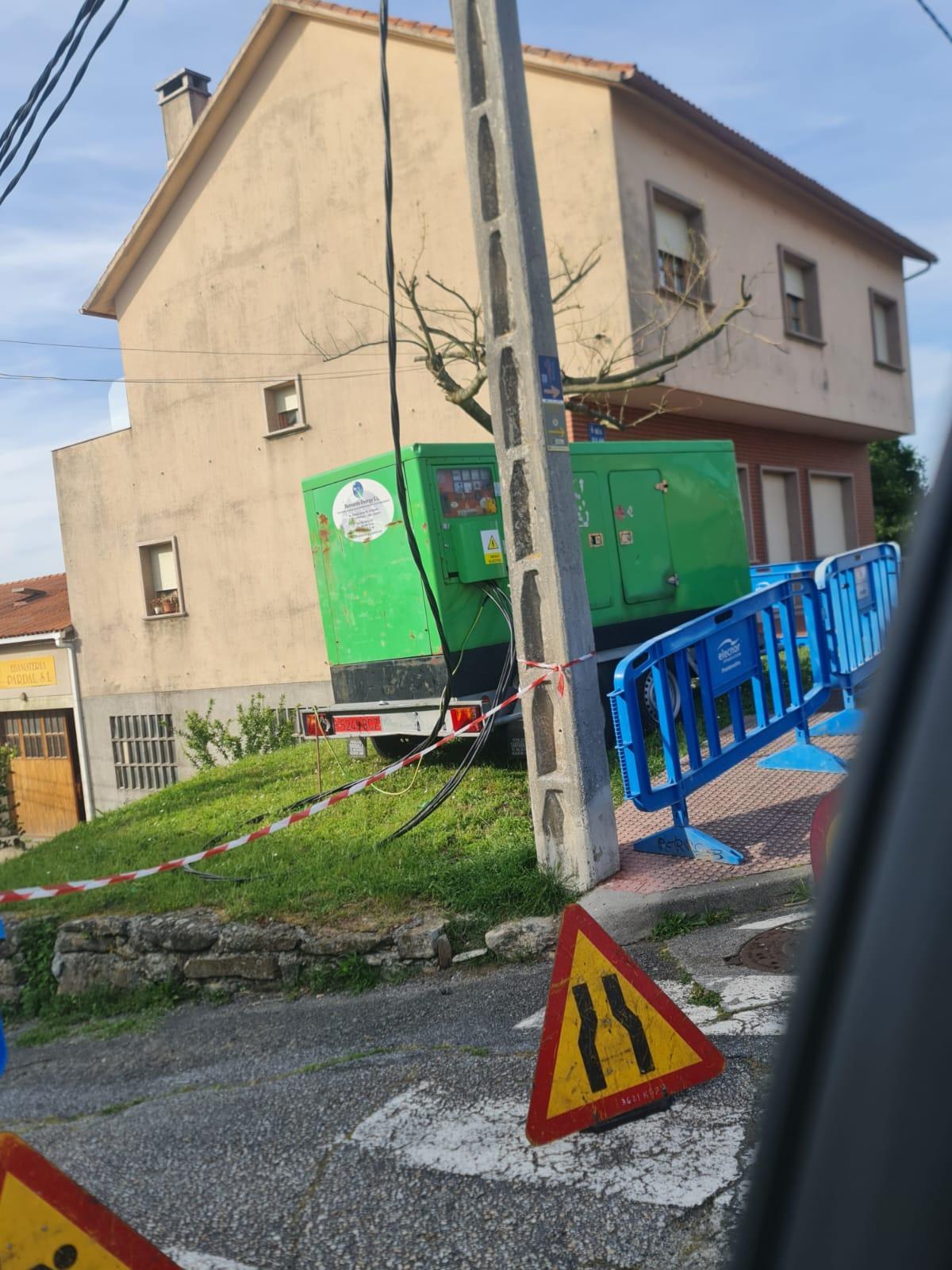 El transformador instalado en Bamio por Elecnor que salvó a muchos vecinos.